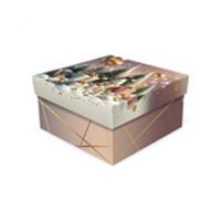 Коробка подарочная Новогодний микс 190х190х90, Россия, код 40806060668, штрихкод 460378305045, артикул Д10103К.373.2