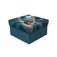 Коробка подарочная Новогодний микс 210х210х110, Россия, код 40806060667, штрихкод 460378305044, артикул Д10103К.373.1