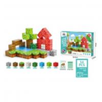 Конструктор магнитный, 54 кубика, размер кубика 2,5х2,5 см, в/к 24,5х17х3,5 см 3010706, Китай, код 83501020016, штрихкод 465784320246