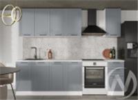 Кухонный гарнитур Даллас 2000 (белый текстурный/серый софт), Россия, код 04006050151 АКЦИЯ