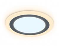 LED светильник с подсветкой DCR373 6W+3W 6400K/3000K 85-265V D145*28, Китай, код 05213090294, штрихкод 460718142327,