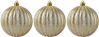 Набор елочных шаров 3шт d8см Меридианы SYQF-0122159 золото