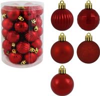 Набор елочных шаров 34шт d4см SYQA-0122351 красный