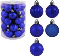 Набор елочных шаров 34шт d4см SYQA-0122354 синий