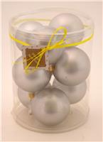 Набор елочных шаров 9шт 50мм 16 10 055 05 0109 серебро