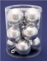 Набор елочных шаров 9шт 50мм 16 10 020 05 0109 серебро