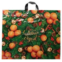 Сумка ПВД 60х50 петля НГ Оранжевое настроение