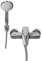 Смеситель для ванны с душем Профсан ПСМ-300-1 Steel нержавеющая сталь, Китай, код 0221700207, штрихкод 462717371778, артикул PSM-300-1