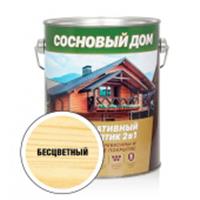 Декоративно-защитный состав для древесины Профстандарт Сосновый дом бесцветный (2,7л 3шт), Россия, код 0410321011, штрихкод 460715725416, артикул 29523