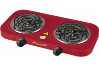 Плита электрическая Energy EN-904R 2 конфорки, красная 159735 (4)