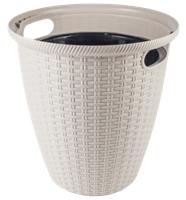 Кашпо Ротанг 20л ING50020АЙВ/IG500210048 белый жасмин (5)