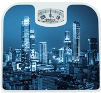 Весы напольные механические Sakura SA-5000-8 Ночной город 130кг