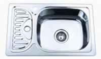 Мойка врезная UZ 6642L хром 660х420х160х0,8, Китай, код 0270200219