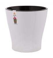 Горшок для цветов Лея 2.2л М7928 двойной белый (20)