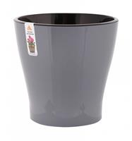 Горшок для цветов Лея 2.2л М7934 двойной серый 20)