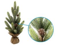 Ель декоративная Классика с шишками 11х11х37см WHJS20239-3