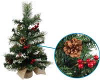 Ель декоративная 30х30х50см с ягодами и шишками SYSPS-0924267