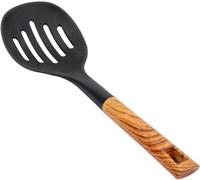 Шумовка Mallony Foresta 34см 006462 черная ручка под дерево