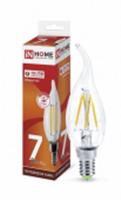 Лампа светодиодная LED свеча на ветру deco 7Вт 230В Е14 6500К 810Лм прозрачная In home, Китай, код 05103030099, штрихкод 469061203499, артикул 4690612034997