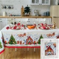 Скатерть новогодняя «Этель. Новогодняя сказка», 150×110 см 3 см с ГМВО, 100% хлопок, Россия, код 01210070242, штрихкод 463010351870, артикул 1652687