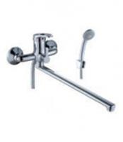 Смеситель Rossinka в/д, моно, плоский излив 350мм, дивертор с керам (217) B35-32, Россия, код 0220700084, штрихкод 464001241019