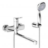 Смеситель универсальный с плоским изливом 30см, поворотный переключатель, латунь (112) LM0851C, Россия, код 0220700310, штрихкод 478519615237