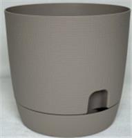 Горшок для цветов с поддоном Twist d=15,5 1.9 Л. Латте, Россия, код 40402100254, штрихкод 469064502237, артикул 310-42