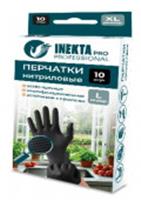 Перчатки INEKTA PRO нитрил сверхпрочные ЧЕРНЫЕ L 5 пар, Китай, код 4150100201, штрихкод 461002740315, артикул