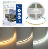 Лента светодиодная LS534 COB CCT-MIX 624SMD(2110)/ 14Вт/м 24V 5000*10*1.8мм 2700K+6500К, IP20, Китай, код 05228260040, штрихкод 465783164299, артикул 51976