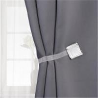 Подхват (1) для штор на ленте (1шт) Листочки d=5см серый/белый АУ 9700535, КИТАЙ, код 01103100337, штрихкод , артикул 9700535