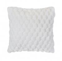 Подушка декоративная 45х45см Коллекция Соты, искусственный мех (молочный), Китай, код 01201110043, штрихкод 695203451050, артикул УТ-00546179