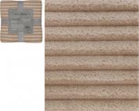 Покрывало декоративное Полоска, фланелевое 180х200см пл.250г/м2 бежевый, Китай, код 01204010004, штрихкод 690172436245, артикул GTSF01