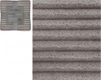 Покрывало декоративное Полоска, фланелевое 180х200см пл.250г/м2 (серо-бежевый), Китай, код 01204010086, штрихкод 691705175305, артикул GTSF01