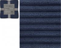 Покрывало декоративное Полоска, фланелевое 180х200см пл.250г/м2 (синий индиго), Китай, код 01204010085, штрихкод 693768164420, артикул GTSF01