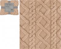 Покрывало декоративное Ажурный узор, фланелевое 140х200см пл.250г/м2 (бежевый), Китай, код 0120401031, штрихкод 694110173047, артикул GTSV02