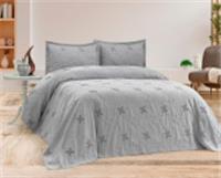 Покрывало DO&CO 240х250 (навол. 50x70 2 шт.) MATILDA (серый), Турция, код 01205020044, штрихкод 868166300278, артикул 12115