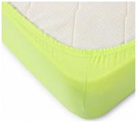 Простыня на резинке 90*200*20, салатовый, трикотаж, пл. 120г/м2, Россия, код 01206260632, штрихкод 464001958132