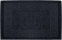 Махровое полотенце УЗБ Коврик м7704_26 S 50х70 черный, Узбекистан, код 0120701314, штрихкод 466032619764, артикул 137334