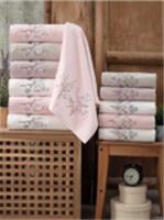 Полотенце DO&CO махра с вышивкой. 50х90 (1/6 ) LARISA, ТУРЦИЯ, код 0120701356, штрихкод 868321600120, артикул 11964