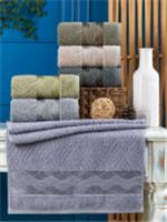 Полотенце PHILIPPUS махра 50х90 (1/6 ) SUPER COTTON (A412) HUNA, Турция, код 01207011199, штрихкод 868048037575, артикул 12100