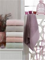 Полотенце TWO DOLPHINS махр. жаккард 50х90 (1/6 ) E784) LENNY, ТУРЦИЯ, код 01207010043, штрихкод 868048038387, артикул 9740