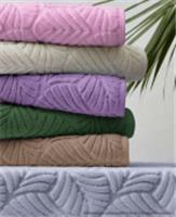 Полотенце махровое Luxor диз. Флора 70х130 (хвойный), УЗБЕКИСТАН, код 01207011106, штрихкод 465031423620, артикул