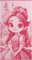 Полотенце махровое Cute Princess ПЦ-3502-6947 1сорт цв. 10000 70х130, Россия, код 01207030049, штрихкод 465020923486