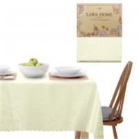 Скатерть К 140х180 жаккард Lara Home кремовый арт 04-Н ИКР, Китай, код 0120932568, штрихкод 464029412179, артикул 157651