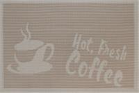 Салфетка подставочная ПВХ Hot Coffee Размер: 30х45см, Китай, код 0120909106, артикул 337-15