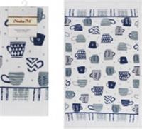 Полотенце кухонное 38х63см хлопок Коллекция: Чайный блюз, КИТАЙ, код 01209100790, штрихкод 694900613308, артикул УТ-00553098