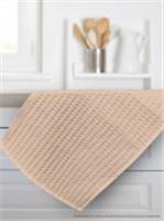 Полотенце кухонное вафельное 40х60 с петелькой (бежевое), УЗБЕКИСТАН, код 01209100719, штрихкод 465031423690, артикул