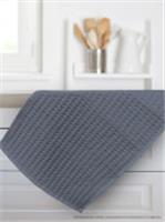 Полотенце кухонное вафельное 40х60 с петелькой (темно-серое), УЗБЕКИСТАН, код 01209100725, штрихкод 465031423689, артикул