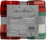 Покрывало декоративное, флисовое Клетка 130х150см пл.160г/м2 красный+зеленый, Китай, код 01204010078, штрихкод 690724156516, артикул GTPF07