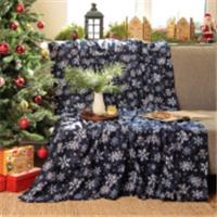 Плед флисовый новогодний «Экономь и Я. Снегопад», 150×180 см, РОССИЯ, код 01210070135, штрихкод 690009518126, артикул 9518126